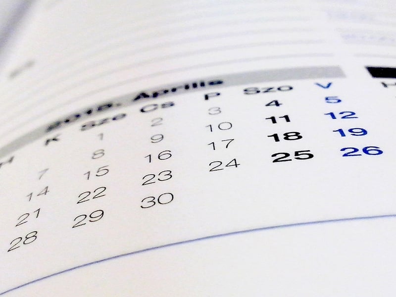 Calendar Planning Schedule